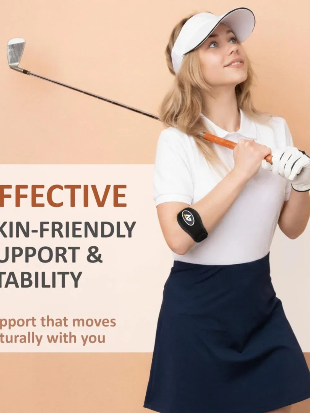 Tennis Elbow Brace with Bonus Replacement Strap (1 pack) - Forearm Brace Support